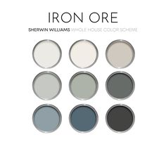 the iron ore color scheme for sherylin williams's whole - house color scheme