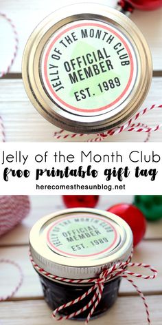 jelly of the month club for printable gift tags