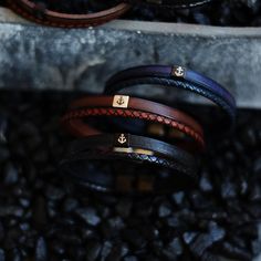 Our leather bracelets are handmade to order, so you can be sure that you are getting a unique and special piece. We use only the highest quality leather and craftsmanship. We can also engrave your company logo or create a custom design. We can personalize your leather bracelet with your initials, a name, a date, motives or a special message. - Made from high-quality leather - Handmade to order - Personalized to your liking - Available in a variety of styles, colors, and sizes - Perfect for any o Brown Leather Bracelet With Black Band As Gift, Leather Bracelets With Black Band As Gift, Leather Bracelets With Black Band For Gifts, Leather Bracelet With Black Band For Gifts, Leather Bracelet With Black Band As Gift, Personalized Brown Leather Bracelets, Custom Brown Bracelets For Gifts, Personalized Brown Bracelets For Gifts, Leather Bracelets For Men