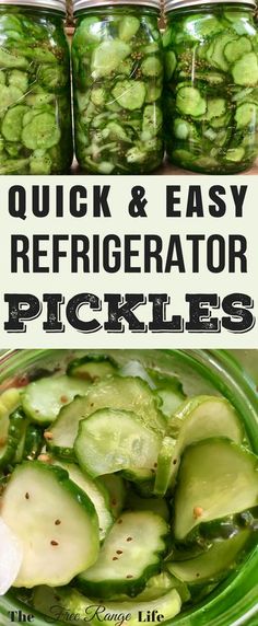 pickled cucumber and easy refrigerator pickles