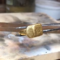 22K GOLD ANTIQUE STYLE RING • DESIGNED AND HAND FORGED IN NEW YORK • SIZE: 7.5 Please email info@elihalili.com or call the studio at 212-941-7979 for any inquiries. Hand Forged Gold Signet Ring In Recycled Gold, Untreated Yellow Gold Signet Ring As Gift, Hand Forged Gold Artisan Ring, Elegant Hand Forged Gold Signet Ring, Hammered Gold Signet Ring In 14k, Elegant Untreated Gold Signet Ring, Gold Hammered Signet Ring, Hammered 14k Gold Signet Ring, Elegant Gold Handmade Signet Ring