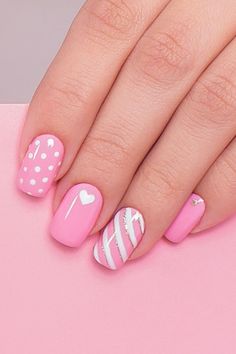 Valentines Nail Art Designs, Summer Gel Nails, Nails Yellow, Pretty Nail Art Designs