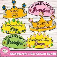 the grandparents day crowns bundle is shown