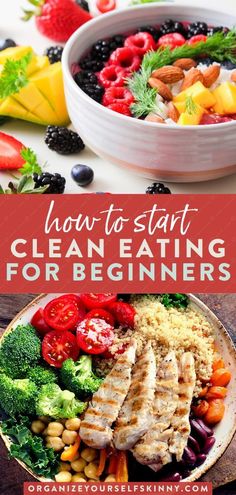 How to start clean eating? That’s a question I get asked many times over. Most people expect a complicated answer but are surprised to see that’s it actually very easy. I put together these getting started with clean eating tips that even a fast food junkie could follow. Healthy Meal Prep Recipes | Weight Loss Tips Eat Clean For Beginners, Meal Plan Healthy, Clean Eating Meal Plan, Healthy Clean Eating, Dinner Recipes Crockpot, Healthy Meal Plans