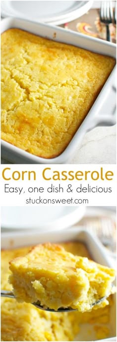 corn casserole is an easy and delicious side dish for breakfast or brunch