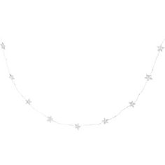 a white string with stars hanging from it