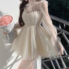 A-line High Neck Long Sleeved Party Dress – Weitese Dress Short Prom Dresses, Homecoming Party, Tulle Sleeves, Dresses Homecoming, Party Dress Short, Short Prom, Prom Dresses Short, Home Wedding, British Indian