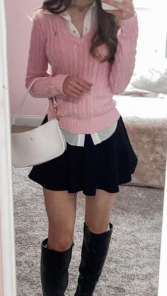 Royal Core Casual Outfits, Cute Collared Shirt Outfits, Buissness Asthetic Outfits, Food For Thought Outfit, Fancy Outfits Women, Manifesting Coquette, 6th Form Outfits, Cute Simple Outfits