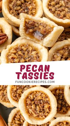 pecan tasses are an easy dessert recipe that is perfect for the holiday season