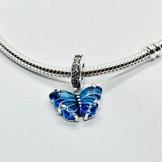 Pandora Safety Chain, Pandora Butterfly, Charms For Pandora Bracelet, Pandora Blue, Pandora Ring, Pandora Heart, Charms Pandora, Pandora Beads, Bracelet Pandora