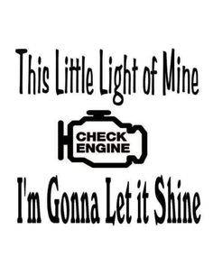 this little light of mine i'm gona let it shine decal sticker