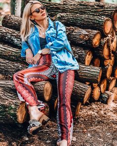 F-it-ASHION in Charlotte Festival Bell Bottoms from BOHOGINI Poland