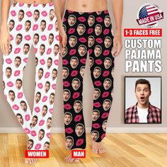 ❤Die beste individuelle personalisierte Pyjamas-Hose für Ihren Geliebten, Familie und Freunde sowie für verschiedene Anlässe, Geburtstagsgeschenk, Jubiläumsgeschenk, Valentinstagsgeschenk, Weihnachtsgeschenk und so weiter. ✅So erhalten Sie Ihren Artikel✅ 1. Wählen Sie Ihre Lieblingsfarbe und Größe. 2. Senden Sie Ihre benutzerdefinierten Fotos über den Nachrichten-Chat. 3. In den Warenkorb & Auschecken. 4.Wir drucken Ihren eigenen Artikel mit dem von Ihnen angebotenen Foto. ARTIKELDETAILS: 🌟Aus Personalized Pajamas, Couple Christmas, Adult Pajamas, Funny Photo, Womens Pajamas Pants, Pajama Pant, Christmas Couple, Christmas Day, Custom Photo