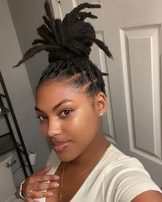 Loc Headband Styles, Loc Bun, Beautiful Dreadlocks, Short Locs Hairstyles, Faux Locs Hairstyles, Loc Journey, Pigtail Hairstyles, Hair Twist Styles, Pretty Braided Hairstyles