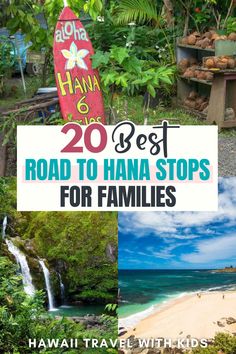 Ready to transform your Hawaii vacation into an unforgettable family journey? Check out these 20 kid-friendly stops along the Hana Highway. Perfect for a 2 Days Trip or a full week, they fit right into any Maui itinerary. Your Hawaii trip planning just got easier with snacks, scenic lookouts, and easy hikes that promise road trip fun for everyone. Don’t miss out on the best of Hana Maui—save this guide before you start your Road To Hana adventure! Road To Hana Stops, Hawaii Family Vacation, Hawaii Vacation Tips, Maui Itinerary, Maui Hawaii Vacation, Vacation 2024, Hana Maui, Oahu Travel, Hawaii Travel Guide