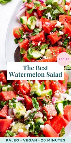 the best watermelon salad recipe