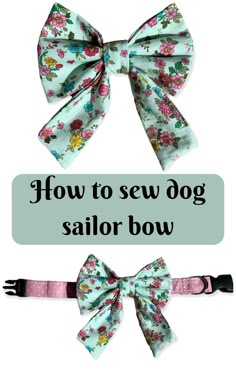 How to sew an easy dog sailor bowYou can put it on the collar and your little pooch is so cute wearing thatThis is a straightforward pattern for beginner sewingFind some cute fabric and start sewing Dog Bandanas Pattern Over The Collar, Dog Bows Diy, Cat Collars Diy, Dog Collar Pattern, Colorful Hairstyles