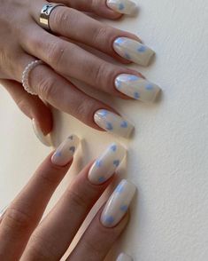 Marble Nails, Nails Inspo, Nail Shapes, Winter Nails, How To Do Nails, Short Nails, Long Nails, Spring Nails, Cute Nails