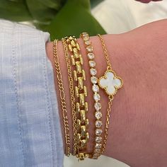 Rich Girl Bracelet Girl Bracelet, Watch Band Bracelet, Everyday Bracelet, Lucky Bracelet, Jewelry Accessories Ideas, Girl Jewelry, Stacked Jewelry, Band Bracelet, Jewelry Lookbook