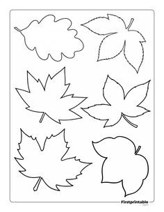 fall leaves coloring page for kids