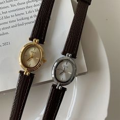 Product information:
 
 Color: Black Ribbon silver frame white surface, black ribbon gold frame white surface, black ribbon gold frame gold surface, coffee with silver frame white surface, coffee with gold frame gold surface
 
 Thickness: 10mm
 
 Applicable people: Female
 
 Style: Fashion


Packing list: 

Women's Quartz Watch x1PC

Product Image: Watch Women's, Gold Watches Women, Female Style, Face Design, Vintage Inspired Design, Black Ribbon, Silver Frame, Classic Elegance, Quartz Watch