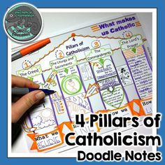 the four pillars of catholicism doodle notes