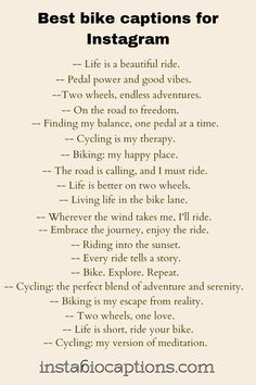 Rev up your passion with these captivating caption ideas for bike lovers. From thrill-seeking rides to two-wheeled adventures, discover the perfect expressions to fuel your love for motorcycles. Unleash your inner biker with these epic captions Captions For Bike Pics, Biker Captions, Bike Captions Instagram, Random Captions, Bikers Prayer, Rider Quotes, Short Romantic Quotes, Moon And Star Quotes, Life Captions