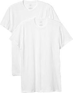 Amazon.com: GAP Men's 2-Pack Classic Crew Tee T-Shirt : Clothing, Shoes & Jewelry Gap Clothing, Gap Outfits, Clothes Board, Amazon Coupons, Random Clothes, Gap Men, Hospital Bag, Jersey Knit Fabric, Mens T Shirts