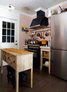 the kitchen is clean and ready for us to use