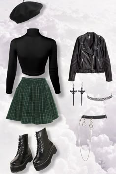 Female Slytherin Outfits, Mattheo Riddle Outfits, Slytherin Themed Outfits, Slytherin Outfit Girl, Slytherin Clothes Aesthetic, Slytherin Party Outfit