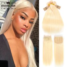 Cheap 3/4 Bundles with Closure, Buy Quality Hair Extensions & Wigs Directly from China Suppliers:Wiggins 613 Blonde Bundles With Closure Brazilian Straight Hair 3 Bundles With Closure 4x4 Swiss Lace Remy Human Hair 8 24 inch Enjoy ✓Free Shipping Worldwide! ✓Limited Time Sale ✓Easy Return. Kylie Blonde Hair, Kylie Blonde, Blonde Bundles, Brazilian Straight Hair, Bundles With Closure, 613 Blonde, Hair Blonde, Lace Hair