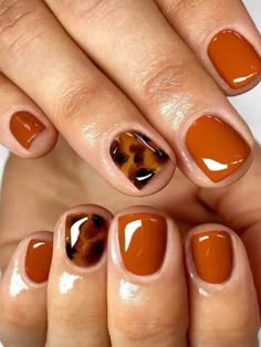 30+ Fall Nail Art Ideas and Smokin' Autumn Colors 2024 - HubPages Burnt Orange Nails Designs Summer, Short Square Fall Nails 2024, Thanksgiving Nail Inspo Short, November Nails Fall Short Dip, Orange Thanksgiving Nails, Thanksgiving Nails Short Square, Simple Fall Nails Autumn Short, November Nails Designs Fall Short, Orange Gel Nails Short