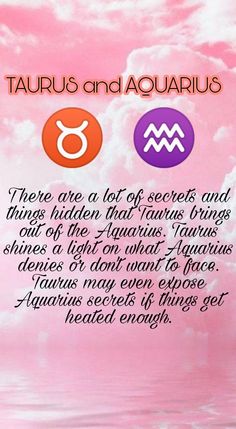 the zodiac sign taurus and aquarius are two signs that appear to be intertwined