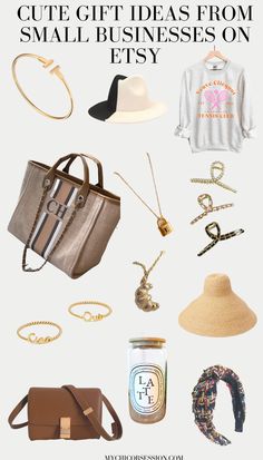 the gift guide for small businesses that are easy to put in their purses and handbags