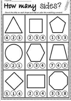 the worksheet for how many sides?