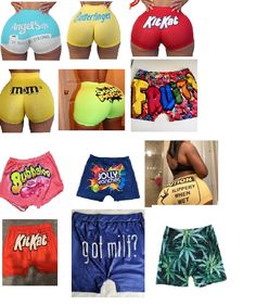 Candy shorts Graphic design New in original packaging Polyester/Cotton Fun Vacation Bottoms With Built-in Shorts, Trendy Short Bottoms For Streetwear, Fun Bottoms With Built-in Shorts For Beach Season, Casual Stretch Multicolor Athletic Shorts, Sporty Summer Jean Shorts, Casual Stretch Shorts For Beach Season, Sporty Short Jean Shorts For Summer, Sporty Jean Shorts For Summer, Trendy Letter Print Shorts For Spring