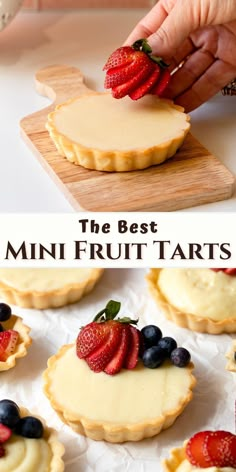 the best mini fruit tarts with fresh berries on top