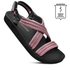 Aerothotic - Hadal Pink Women comfort sandals arch support Relaxed Outfits, Comfy Sandals, Relaxed Outfit, Footbed Sandals, Slingback Sandals, Open Toe Sandals, Comfortable Sandals, Slingback Sandal, Sandal Fashion