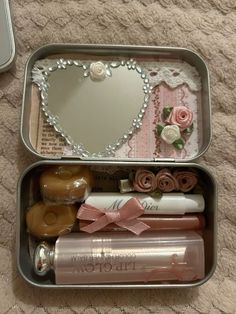 two tins filled with different types of items