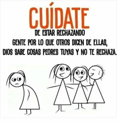 a poster with an image of three people and the words cudiate written in spanish