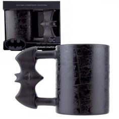 the batman mug is in its packaging