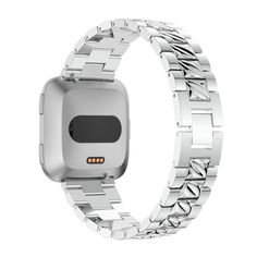 Compatibility: Fitbit Versa, Versa 2 & Versa Lite Material: Stainless Steel Total Length: 170mm Device not included. Link Removal Tool Required to Easily Shorten Band to fit your Wrist Product color may differ from picture depending on computer/mobile screen. SKU: fb.m106  StrapsCo stainless steel metal replacement watch bands designed for Fitbit Versa. Imitation diamonds add an affordable touch of elegance to your Fitbit. Removable links allow you to adjust the length of the bracelet as needed Fitbit Versa 2 Bracelet, Removal Tool, Steel Metal, You Happy, Watch Strap, Smartwatch, Arm Band, Watch Bands, Fitbit