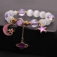 Girly Bracelets, Bff Jewelry, Magical Jewelry, Girly Accessories, Star Moon, Fancy Jewellery, Preschool Art