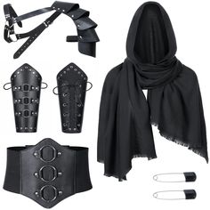 PRICES MAY VARY. The scarf size: 75"*31"， it has multi purpose,as a toga, a head wrap, hooded pagan, shawl, cowl and so on. Lightweight wrap cloak for wizard costume, with medieval sash.It looks simple but very capable and handsome when you wear it. Shrug is adopted with one shoulder design, use one long and adjustable belt around to fix the position of body and shrug, which make you wear easily and fit better. Perfect for Halloween cosplay, Anime cosplay，Renaissance Festival, cosplay show, part Leather Corset Belt, Brown Shawl, Gothic Pants, Scarf Buckle, Leather Bracers, Cape Scarf, Shoulder Cape, Waist Corset, Shoulder Armor