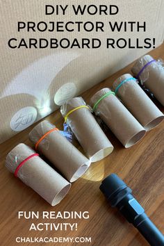 the cardboard roll project is ready to be made into an activity for kids and adults