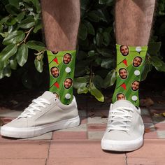 Tee off the perfect golfing trip with a pair of hilarious Personalised Golf Course Face Photo Socks that are sure to leave any golf fan in stitches. Ideal for birthdays or as a fun Christmas gift for a loved one who is rarely far from a golf course, this fabulously sentimental piece of footwear will make a charming addition to his wardrobe that’ll be a reminder of his prowess (or lack thereof) on the golf course! So why settle for another boring gift when you can give them a laugh-out-loud moment with these humorous and ultra-stylish polyester socks with black heels and toe. A little birdie told us these socks are well above par!Our amazing photo socks are available in both men's and women’s varieties. Add a photo of your golf loving loved one using the upload function above and our person Tv Gift, Funny Gifts For Him, Man Cave Gifts, Personalized Golf, Personalised Gifts For Him, Amazing Photo, Fitness Gifts, Gifts For Cooks, Wallet Gifts