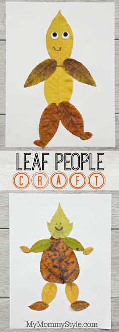 leaf people craft for kids to make