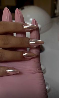 Blush Nails, Dream Nails, Classy Nails, Pretty Acrylic Nails, Chic Nails, Dope Nails, Chrome Nails, Best Acrylic Nails