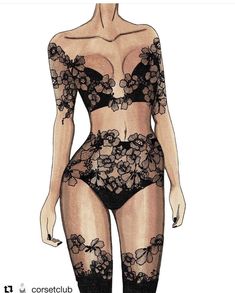 Lingerie Illustration, Lingerie Art, Fashion Drawing Tutorial, Fashion Sketchbook, Dress Design Sketches, Fashion Illustration Dresses, Fashion Design Dress, Lace Outfit, Fashion Figures