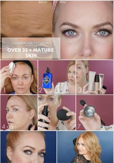 How To Make Foundation, Foundation Tutorial, Make Up Concealer, Foundation Tutorials, Diy Foundation, Primer Makeup, Hacks Makeup, Foundation Routine